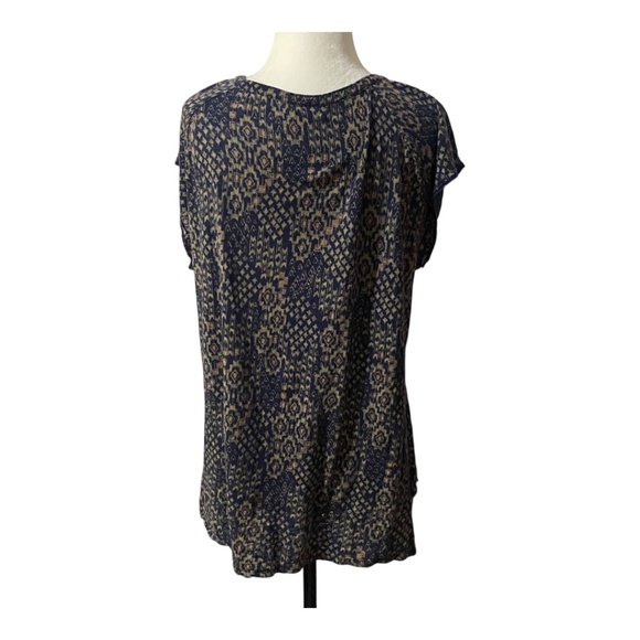 Lucky brand flowy stretchy lightweight cap sleeve boho stop. Sz L - Picture 7 of 14